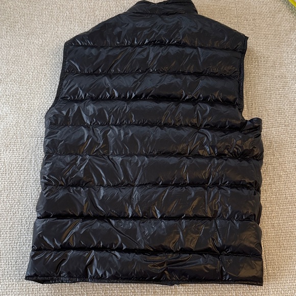 Moncler Shiny Black Quilted Vest - Picture 6 of 8